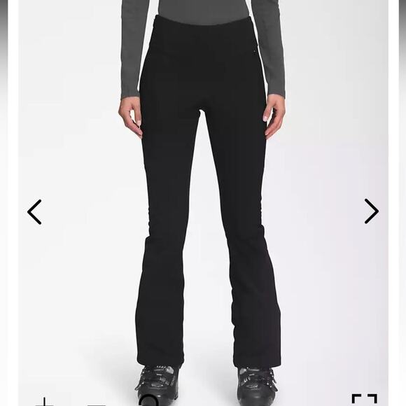 The North Face Pants - The north face windwall Snoga ski pants high waist black Sz 14 Short